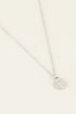 Ketting munt & silhouet, bedel ketting