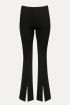 Zwarte flared pants met split, flared broek My Jewellery