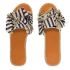 Slipper met knoop en print, espadrille slippers My Jewellery