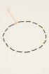 zwarte choker madeliefjes, kralen choker | My Jewellery