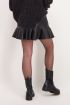 Rok met ruffles leatherlook, leren rok | My Jewellery