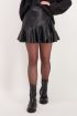 Rok met ruffles leatherlook, leren rok | My Jewellery