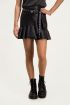 Rok met ruffles leatherlook, leren rok My Jewellery