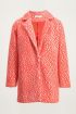 Roze jas luipaardprint, jas met print
