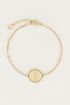 Armband vintage muntje, bedel armband
