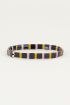 Black bracelet with coloured beads | Beaded bracelet My Jewellery