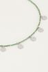 Ketting groene kraaltjes en muntjes, kralenketting My Jewellery