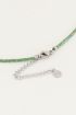 Ketting groene kraaltjes en muntjes, kralenketting My Jewellery