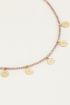 Ketting multikleur kraaltjes en muntjes, kralen ketting My Jewellery