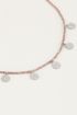 Ketting multikleur kraaltjes en muntjes, kralen ketting My Jewellery