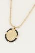 Ketting orientaalse munt zwart, ketting met munt My Jewellery