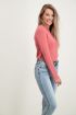 Roze trui My Jewellery knoopjes, basic trui