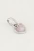 One piece oorring rose quartz, oorring edelsteen My Jewellery