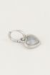 One piece oorring labradorite, oorbellen met edelsteen My Jewellery