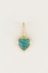 One piece oorring malachite, oorbel met edelsteen My Jewellery