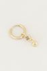 One piece oorring labradorite & hart, labradoriet oorbel