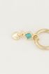 One piece oorring malachite & hart, oorbel met edelsteen My Jewellery