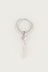 One piece oorring rose quartz & staafje, rozekwarts oorbel