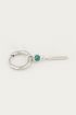 One piece oorring malachite & staafje, malachiet oorbel