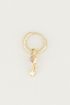 One piece oorring Rose Quartz & ster