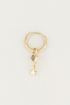 One piece oorring Labradorite & ster, oorbel met ster