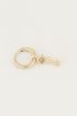 One piece oorring Labradorite & ster, oorbel met ster