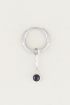 One piece oorring Black Onyx bedel, oorringetjes