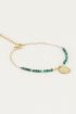 Armband bedel & malachite, armband met edelsteentjes