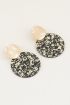 Oorhangers cirkel met goudkleurige glitters | Shop nu My Jewellery