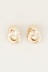 Oorhangers dubbele cirkels, statement oorbellen My Jewellery
