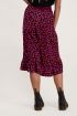 Rok midi rood/roze bloemen | Midi rok bloemen bij My Jewellery