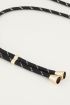 Telefoonkoord zwart met goud | telefoonketting My Jewellery