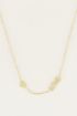 Ketting met love en hartje | Korte kettingen bij My Jewellery