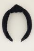 Zwarte fluffy haarband | Haarband dames My Jewellery
