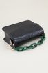 Groen telefoonkoord kort schakels | Telefoonkoord My Jewellery
