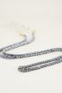 Zwart-wit gevlochten telefoonkoord | My Jewellery