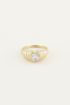 Ring Zirkonia hartje | Zirkonia ring My Jewellery