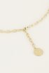 Ketting y vorm met munt | Munt ketting bij My Jewellery