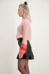 Roze trui met ballonmouw | Balloon sleeve My Jewellery