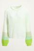 Groene trui met ballonmouw | Balloon sleeve My Jewellery
