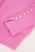Roze trui My Jewellery knoopjes, basic trui My Jewellery