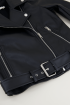Zwarte leatherlook biker jas | Leren jasje My Jewellery