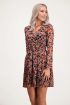Jurk met oranje paisley en bladeren | Jurk met print My Jewellery