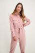 Roze corduroy jumpsuit, ribstof broekpak My Jewellery
