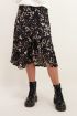 Zwarte midi rok met bloemen | My Jewellery