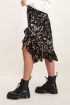 Zwarte midi rok met bloemen | My Jewellery