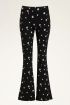Zwarte flared pants madeliefjes | My Jewellery