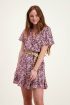 Roze jurk met oranje & rode bloemen | My Jewellery