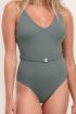 Groen badpak met riem | Swimwear My Jewellery