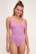 Roze badpak met riem | Swimwear My Jewellery